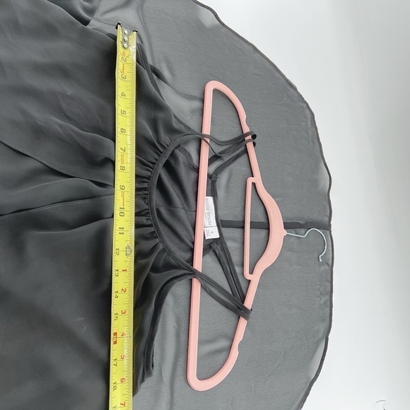 Bisou Bisou Asymmetrical Ruffle Black Dress size 6 - Picture 5 of 10